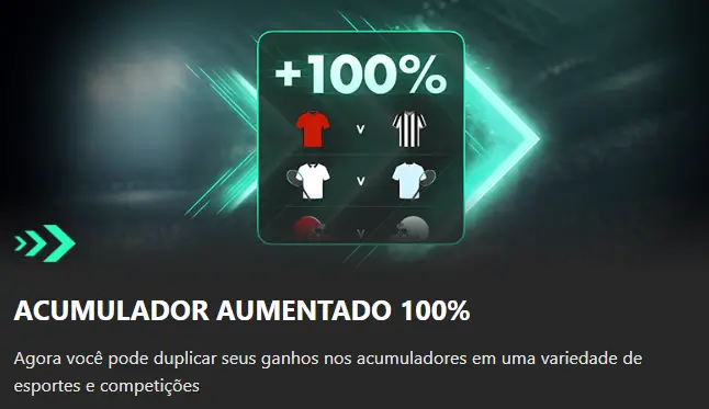 Acumulador Aumentado Bet365