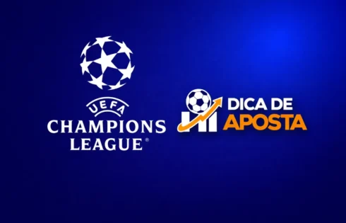 Logo da Champions League e selo oficial do site Dica de Aposta para prognósticos e postagens de hóquei