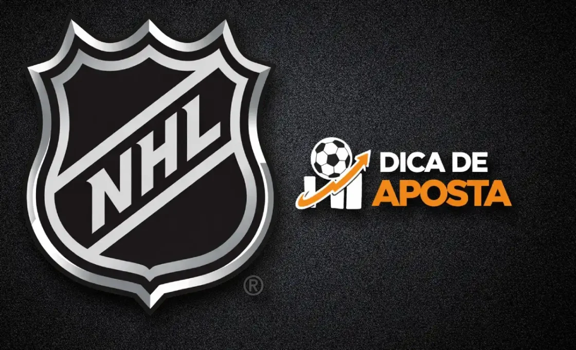 Logo da NHL e selo oficial do site Dica de Aposta para prognósticos e postagens de hóquei