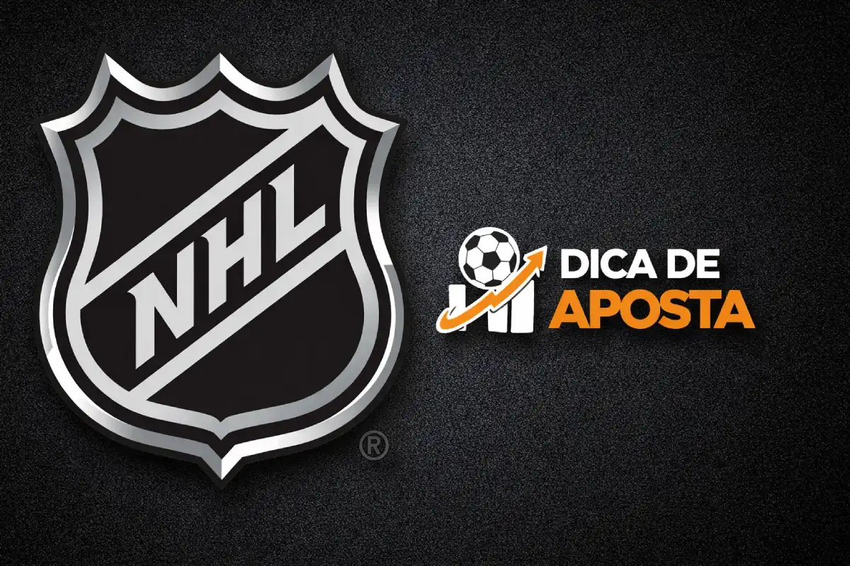 Logo da NHL e selo oficial do site Dica de Aposta para prognósticos e postagens de hóquei