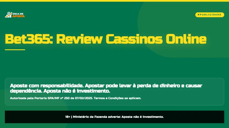 Cassino Bet365: Review Completo — Slots, Ao Vivo e Jackpots 2026