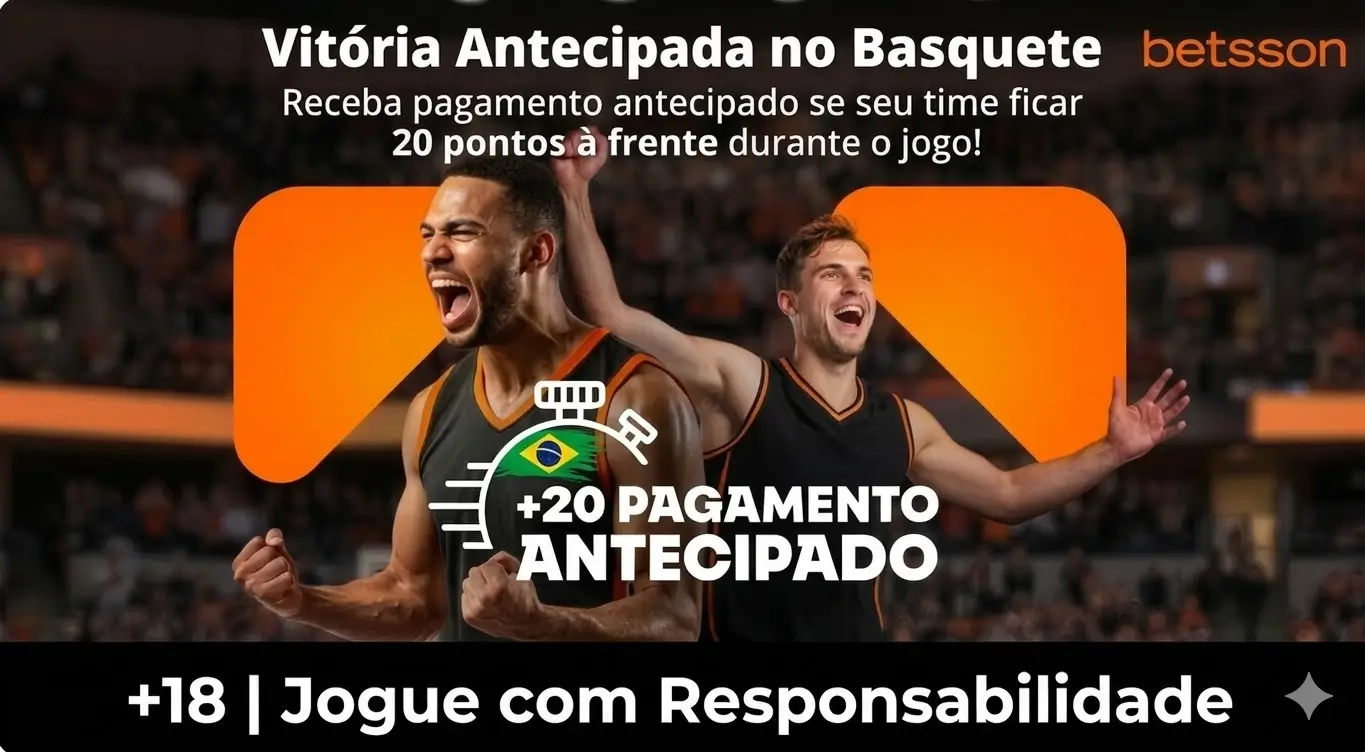 Card da oferta Vitória Antecipada NBA na Betsson. Explicação de como ganhar com a oferta