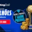 Banner promocional do Bolão Sportingbet Copa do Mundo 2026 com troféu e moedas de ouro.