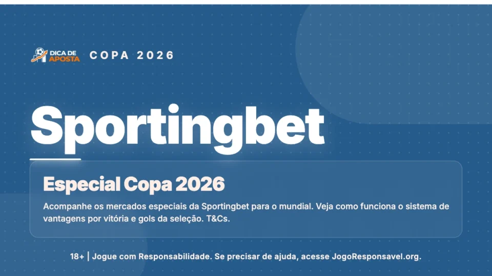 Promoção Sportingbet Copa 2026: Como Ganhar Freebets a Cada Gol e Vitória