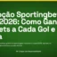 Imagem promocional verde com o título Como Ganhar Freebets a Cada Gol e Vitória na promoção Sportingbet Copa 2026.
