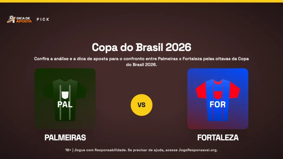Dica de Aposta para Palmeiras x Fortaleza: Oitavas da Copa do Brasil 2026
